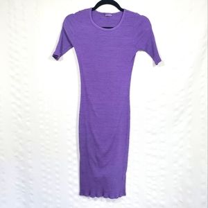LULAROE JULIA DRESS Ribbed Purple Heather Size XXS